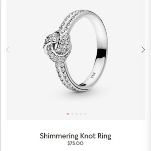 Pandora Shimmering Knot Ring